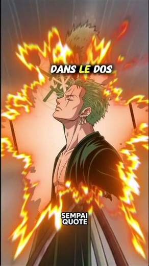 citation de Zoro 😇one Piece #citation #animeotakku #motivation #viral #shorts