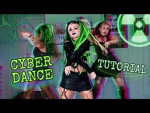 CYBER DANCE TUTORIAL - Cyber Goth Industrial style (🇧🇷) / Bibi Babydoll ft Gaga Gothic & Vic