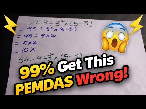 Pemdas order of operations | pemdas viral math problem grade 5 | 99% get this pemdas wrong !