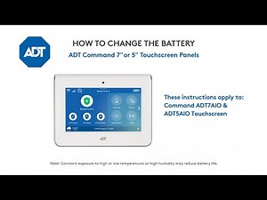 How to Replace ADT Command Touchscreen Battery (AIO7, AIO5)