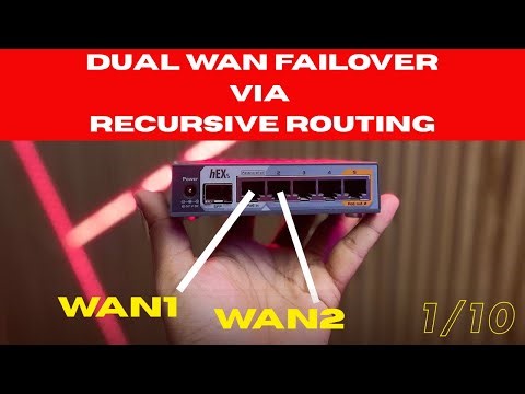 MikroTik Dual WAN Failover | Using Recursive Routing | Step-by-Step Tutorial #mikrotiktutorial