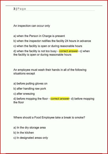 Food Safety Manager Exam Updated Actual Exam With Correct So video