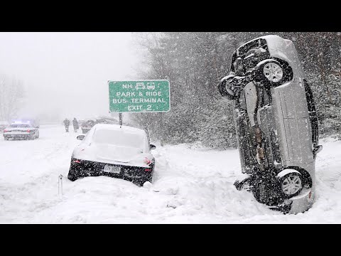 Best of WINTER FAILS - Idiots vs. Snow / Snow car crashes / Icy roads