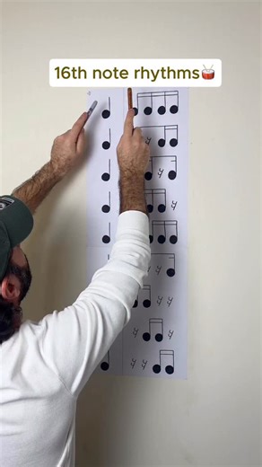 Sogomon Egoyan on Instagram: "Tapping 16th note rhythms🥁 #music #musiclesson #musictutorial #learnmusic #musictheory #rhythm"