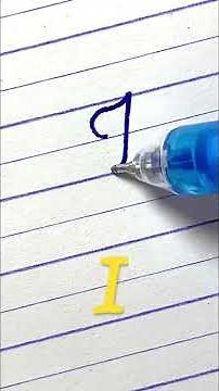 “I” Cursive Writing for beginner | Capital Cursive letter (Alphabet) | Cursive Handwriting Practice