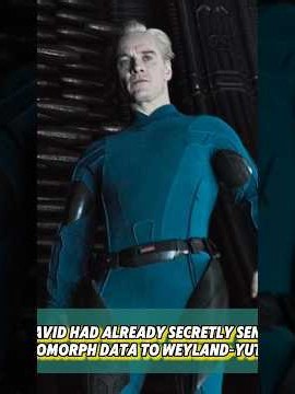 In fact, David had already secretly sent Xenomorph data to Weyland‑Yutani.