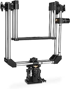 PROAIM Explorer Pro 2-Axis Motorized Pan Tilt Head w/ 12v Joystick for Jib Crane. Enhanced Rotational Force & Speed. Precise Controlled Moves, Stainless Steel Made, Payload 10kg/22lb (PT-EXPR-02)