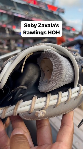 Check out that custom molded thumb guard in there! @__piece @dbacks // hat tip @geminikeez | What Pros Wear