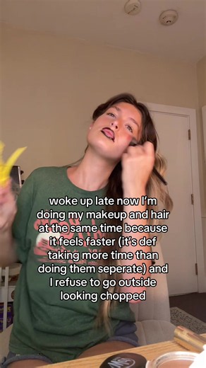 Gotta look my best for managerial accounting 😀 and yes this isn’t just a TikTok I am really getting ready like this irl right now #collegelife #grwm #getreadywithme #adhdinwomen #makeuproutine