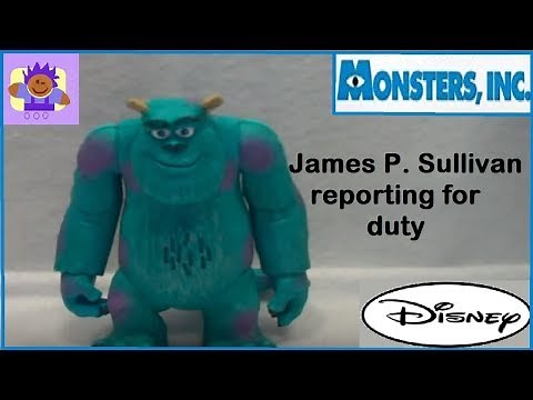 2001 Disney Pixar Monsters inc talking Sully James Sullivan Figure toy By Hasbro