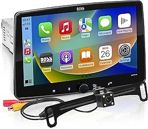 Amazon.com: BOSS Audio Systems BCPA10RC Car Stereo - Apple CarPlay, Android Auto, Single Din, 10.1 Inch LCD Touchscreen, Bluetooth, No CD DVD Player, AM/FM Radio Receiver, Backup Camera : Electronics