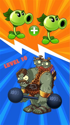 2 Repeaters Level 20 vs Dumbbell Gargantuar of Level 10, Can it win? 🤔 | Plant vs Zombies 2
