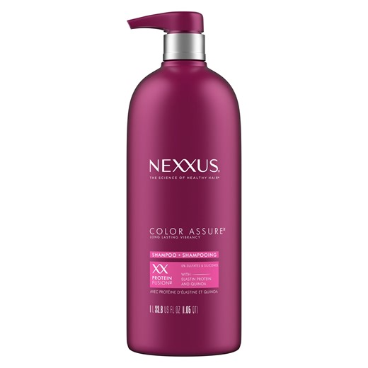 Nexxus Color Assure Shampoo for Color Treated Hair for Vibrancy with Citric Acid, 33.8 fl oz