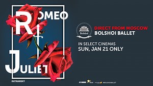 Don't miss this fresh re-telling of Shakespeare's beloved Romeo and Juliet captured live from the Bolshoi Ballet in Moscow. In theatres nationwide January 21st only! | Fathom Entertainment