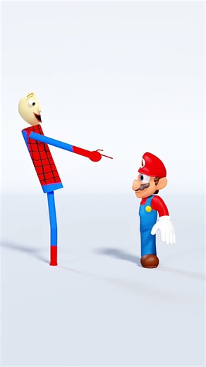 Baldi does Mario with a magic hat #shorts