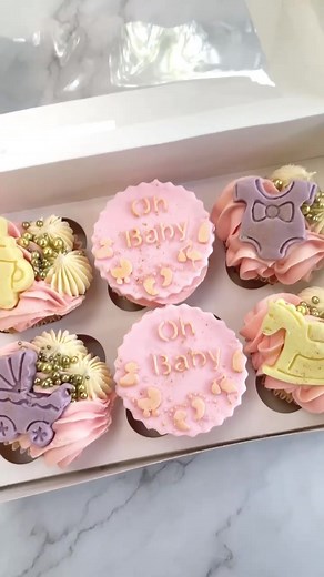 Adorable Baby Girl Cupcake Decorating Ideas