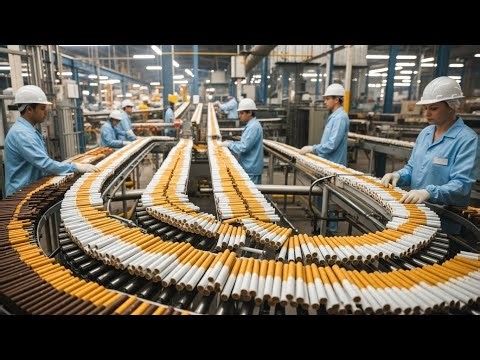 “Inside a Cigarette Factory: Complete Step-by-Step Production Process; Billion dollars industry