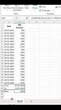 “SUMIFS Between Two Dates — Easiest Method!”