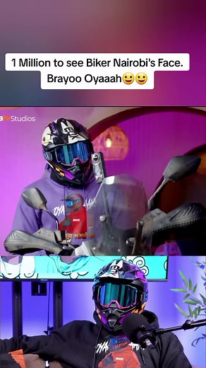 Biker Nairobi: A Million Views for a Face Reveal