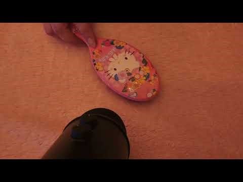 Casually brushing my pink, fluffy, soft blanket - ASMR