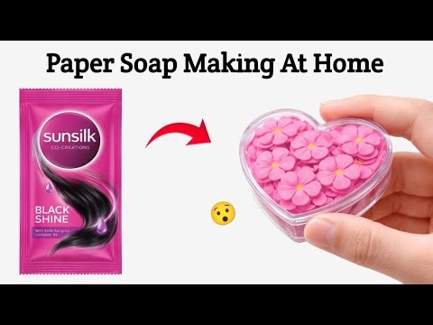 Paper soap making at home/homemade paper soap kit/DIY soap at home/#papersoap