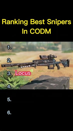 Ranking Best Snipers In CODM 🔥 #codm #callofdutymobile #codmobile #gaming #snipers #viralshorts