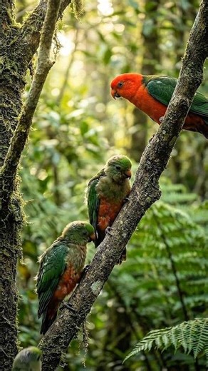 The Royal Hunter of the Forest | Australian King Parrot 🦜🌿