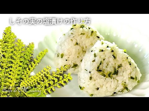 しその実の塩漬けの作り方 食べ方 ご飯おむすびに相性ぴったり お弁当にもおすすめ 作り置き＆日持ち 紫蘇 大葉 【簡単レシピ】