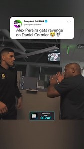 1M views · 135K reactions | Dc and Alex Pereira are such a vibe during Fight week  use code SCRAP on @chalkboardhq When you sign up and get a FREE $20 (no deposit needed)  . . #ufc #mma #alexpereira #danielcormier #ufc320 #ufcmemes | Scrap and Roll MMA | Facebook