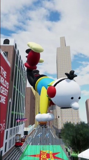 Greg heffley during a test flight ( sacks Macys parade )