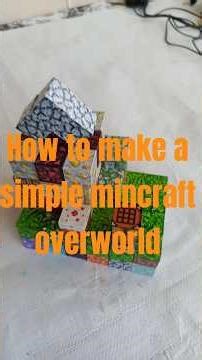 how to make a simple mincraft overworld #magneticblocks #minecraft