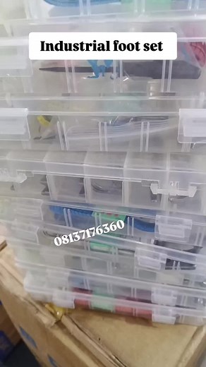 Fully restored 😍 The industrial foot set contains 20 pieces essential presser foot needed for your sewing machine. Foot consists of the following 👇 👉6.4MM HEMMING FOOT: Half-inch hemming. 👉3.2MM HEMMING FOOT: Quarter of an inch hemming. 👉NT-18 TEFLON FOOT : For sewing nylon, foam, leather, and other stretchy materials. 👉T35 TEFLON FOOT:For fixing zipper on nylon, foam,leather, and stretchy materials. 👉S518N INVISIBLE FOOT: For fixing invisible zipper on normal fabrics. 👉SP-18 COMPENSATIN