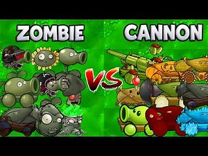 PVZ 1 Hybrid 3.17 Challenge!! Team Plants Zombie VS Team Cannon VS All Zombie - Who Will Win?