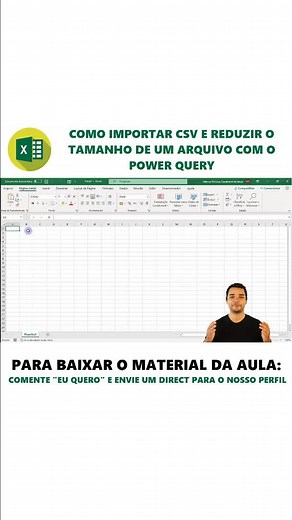 777K views · 1.5K reactions | Mais uma aula de Power Query, muito bacana! Nela vamos ver como importar um arquivo em CSV para o Excel! E, para receber o link desse arquivo, é só seguir as instruções do vídeo, que enviamos o link! | Hashtag Treinamentos | Facebook