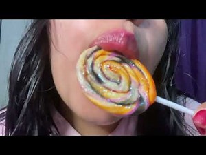 ASMR licking lollipop 🍭
