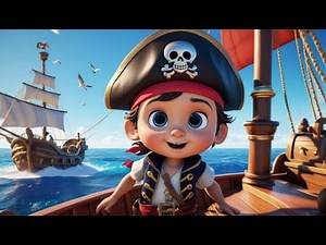 Pirate Ship Sails the Sea | Pirate Adventure Song for Kids | Fun Learning Rhyme and Imaginative Play