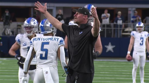 575K views · 7.1K reactions | Here is ground level video of the Taylor Decker two-point conversion. •Decker and the Lions celebrated for a long time before realizing there was a flag. •Dan Campbell repeatedly says “I told you!” to referee Brad Allen. | Brad Galli WXYZ | Facebook
