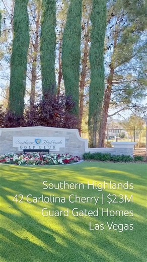 $2.299 M in Southern Highlands Golf Course Luxury Community Las Vegas #golfcourseliving