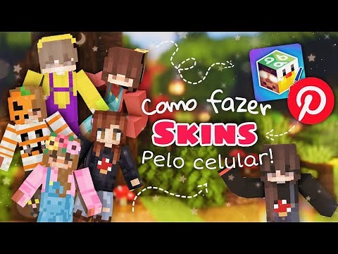 Como fazer SKINS de MINECRAFT pelo CELULAR 📲 | Como faço minhas skins! - By Atomyn Craft