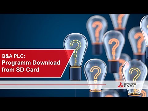 Q&A PLC - Program Download From SD Card I Mitsubishi Electric
