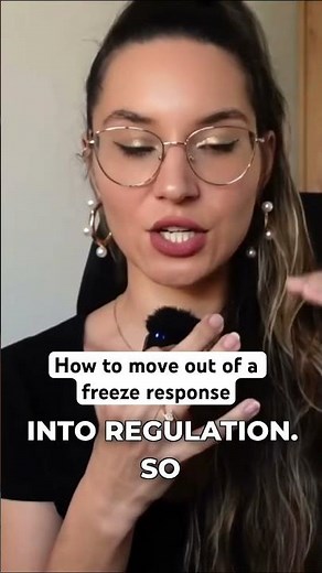 How to move out of a freeze response - full video on my channel #freeze #nervoussystem