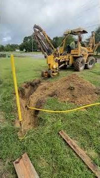 How they bury Gas Line
