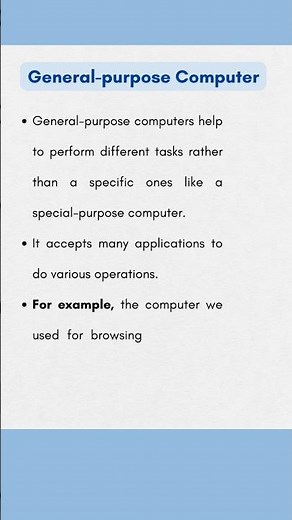 What is General purpose computer | Computer Fundamentals |