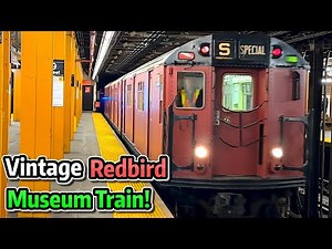 ⁴ᴷ⁶⁰ "Redbird" Museum Train Transferring through the Subway System!