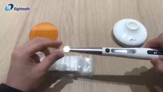 Function display of Eighteeth Curing Pen - 4LEDs curing light. | Eighteeth Medical