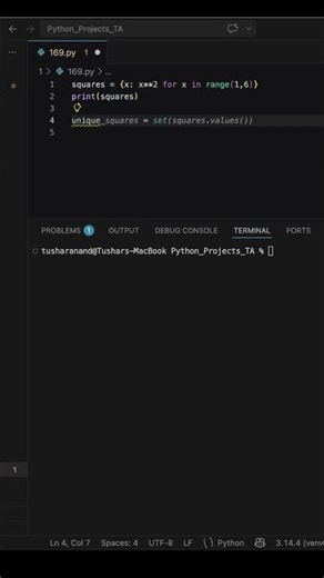 🤯 Dict & Set Comprehension in 43 Seconds! ⚡#coding #programming #python #learnpython #shorts #short