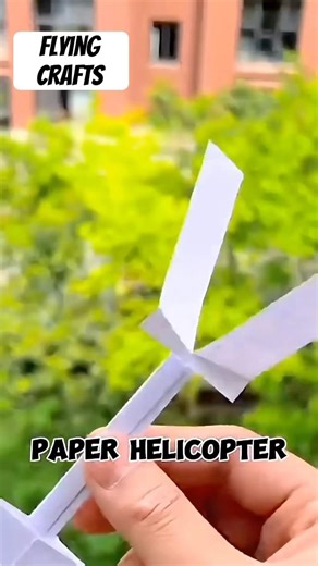 How to make home made Paper helicopter#diy #homemadepapercraft #paper #origami #craft #shorts
