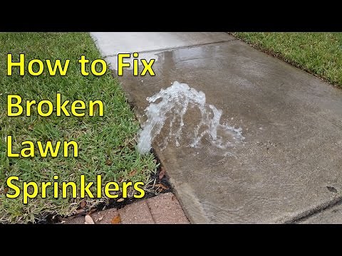 How to Fix Broken Sprinkler Heads