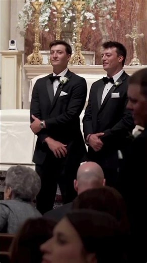 This Groom’s Nerves Melted Away the Moment He Saw His Bride 🥰 #firstlook #weddingvideo