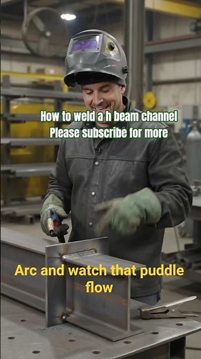 H-Beam Welding Technique #welding #shorts #fabrication